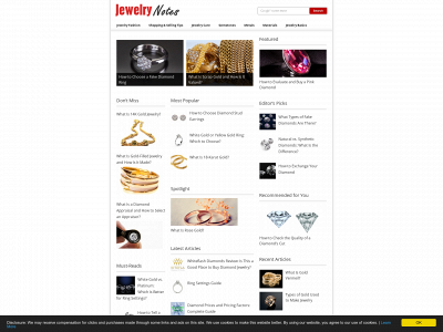 jewelrynotes.com snapshot