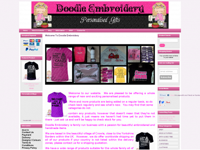doodleembroidery.co.uk snapshot