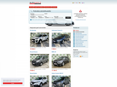 autopark.lt snapshot