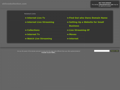 ohliveekollection.com snapshot
