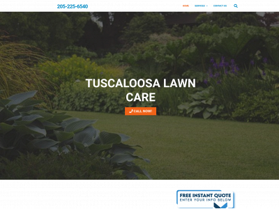 www.tuscaloosalawncare.com snapshot