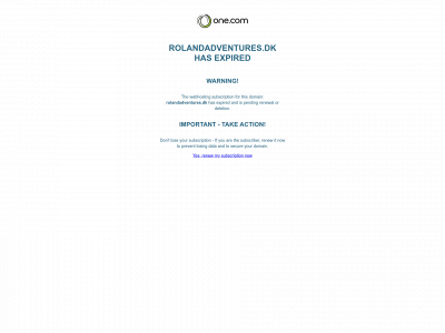 rolandadventures.dk snapshot