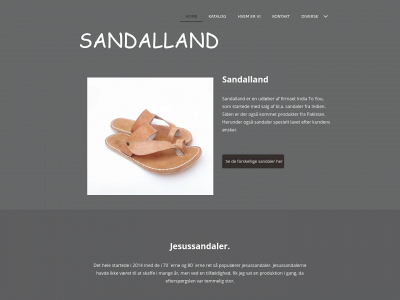 sandalland.dk snapshot