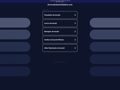 avvocatodomiciliatario.com snapshot