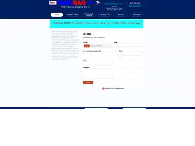 mailbagplus.com snapshot