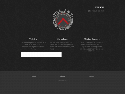 phalanxtraining.com snapshot