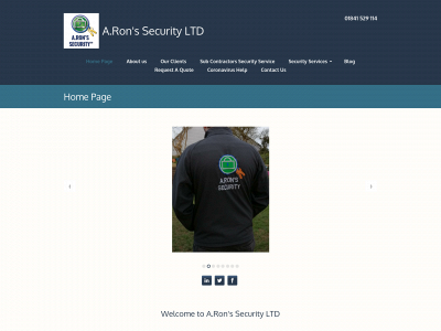 aronssecurity.co.uk snapshot