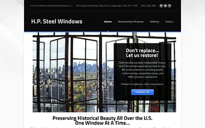 hpsteelwindows.com snapshot