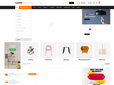 lampeoutlet.no snapshot