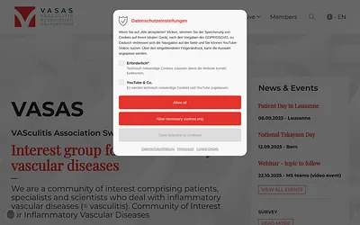 vasas.ch snapshot