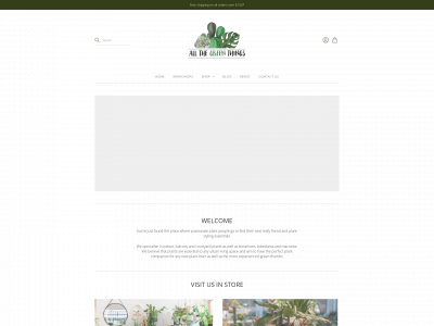 allthegreenthings.com snapshot