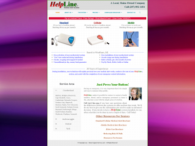 helplinemedicalalert.com snapshot