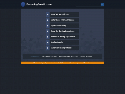 proracingfanatic.com snapshot