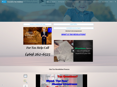 executivetaxsolution.com snapshot