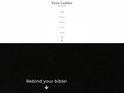 frostleather.com snapshot
