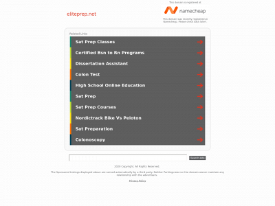 eliteprep.net snapshot