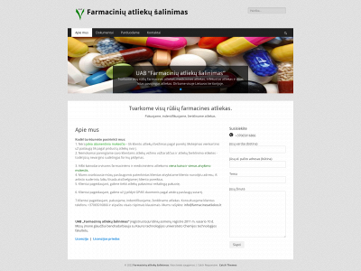 farmacinesatliekos.lt snapshot