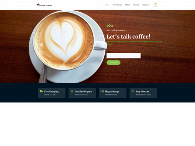 coffeetimebar.com snapshot
