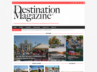 thedestinationmagazine.com snapshot