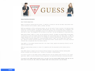 guessfranchise.weebly.com snapshot