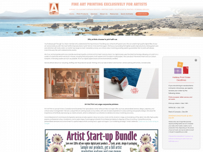 artinkprint.ca snapshot