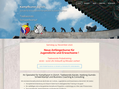www.kampfkunstzuerich.ch snapshot
