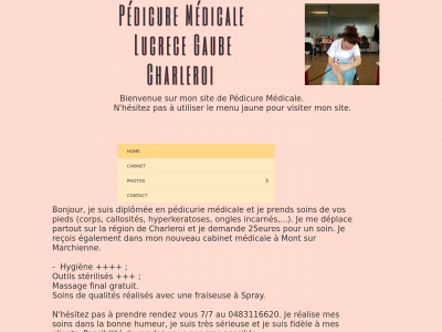 pedicuremedicale-charleroi.be snapshot