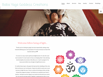 babayagagoddess.com snapshot