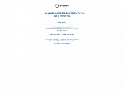 shawnshomeimprovement.com snapshot