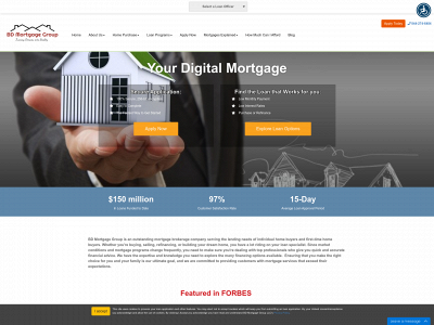 www.bdmortgagegroup.com snapshot
