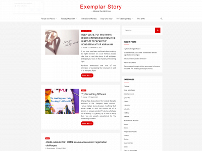 exemplarstory.com snapshot