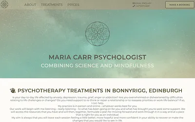 mariacarrpsychologist.co.uk snapshot