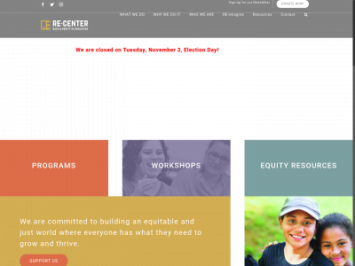 re-center.org snapshot
