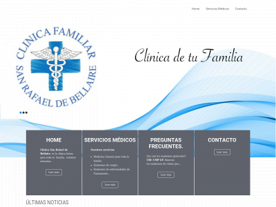clinicafamiliarsanrafaeldebellaire.com snapshot