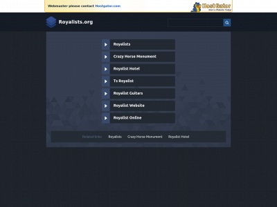 royalists.org snapshot