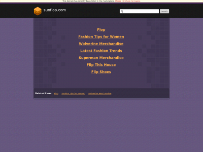 sunflop.com snapshot