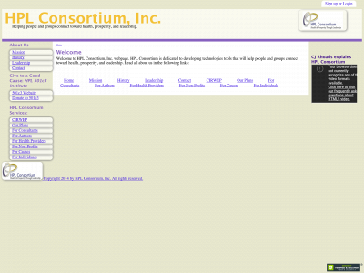 hplconsortium.com snapshot