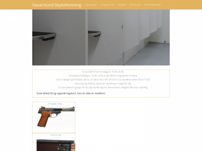 gauerslundskytteforening.dk snapshot