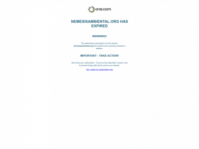 nemesisambiental.org snapshot