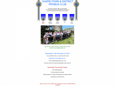 chapeltown-probus.org.uk snapshot
