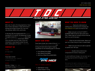 texasdynocenter.com snapshot