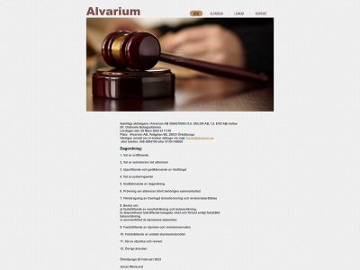 alvarium.se snapshot