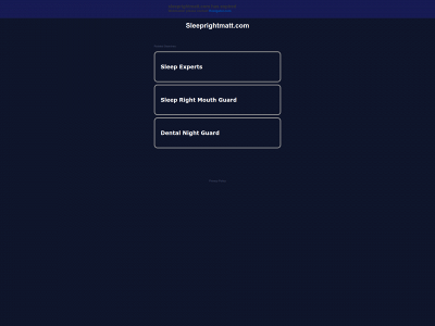 sleeprightmatt.com snapshot