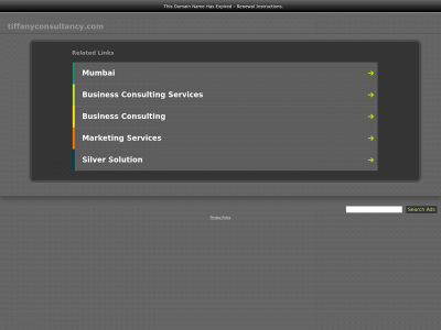 tiffanyconsultancy.com snapshot