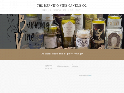 www.theburningvine.com snapshot