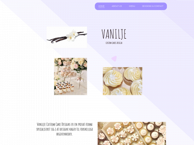 vaniljecustomcakes.dk snapshot