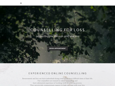 www.counsellingforloss.co.uk snapshot
