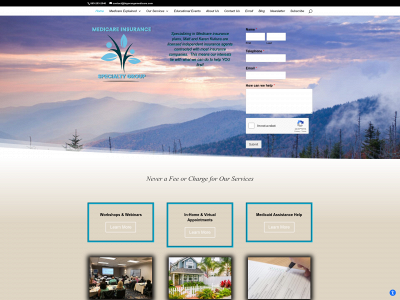 medicareinsurancespecialtygroup.com snapshot