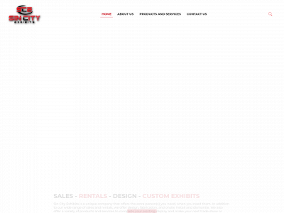 sincityexhibits.com snapshot