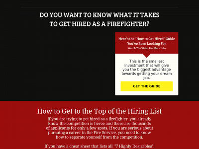 gethiredasafirefighter.com snapshot